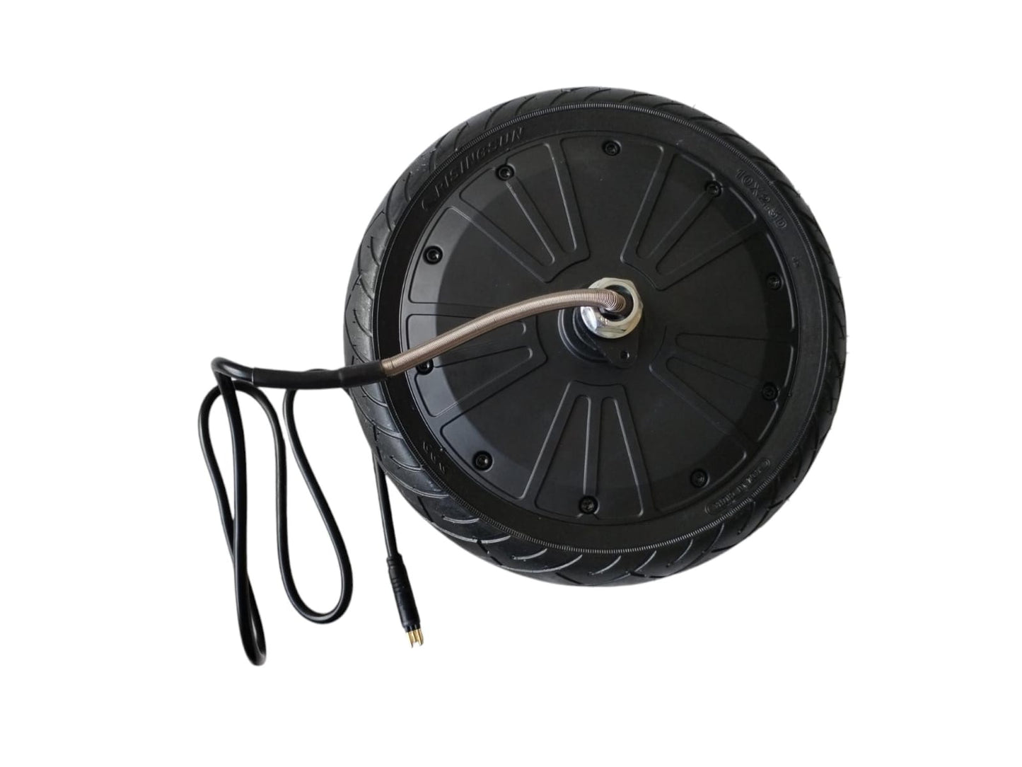 Motor eléctrico de 500W para scooter Zimo GS1 con rueda y cable de conexión.